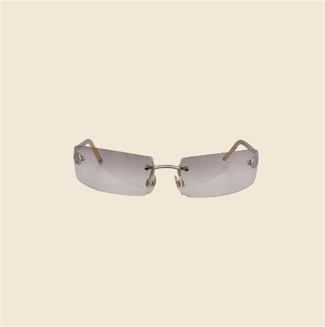 chanel rimless sunglasses|chanel sunglasses with clear sides.